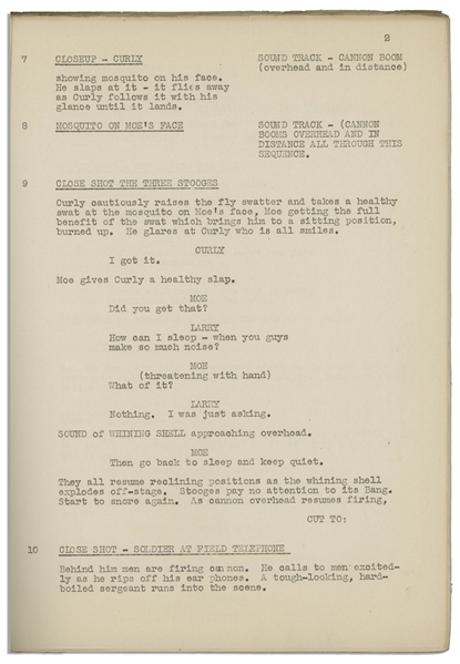 Moe Howard's 35pp. Script Dated March 1936 for The Three Stooges Film ''Half-Shot Shooters'' -- Very Good Plus Condition